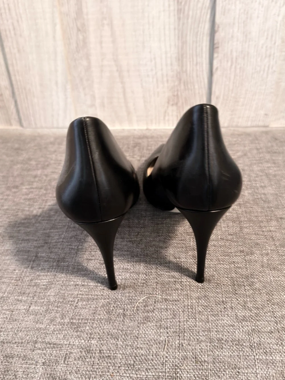 Aldo Black Pointed-Toe Leather Pumps